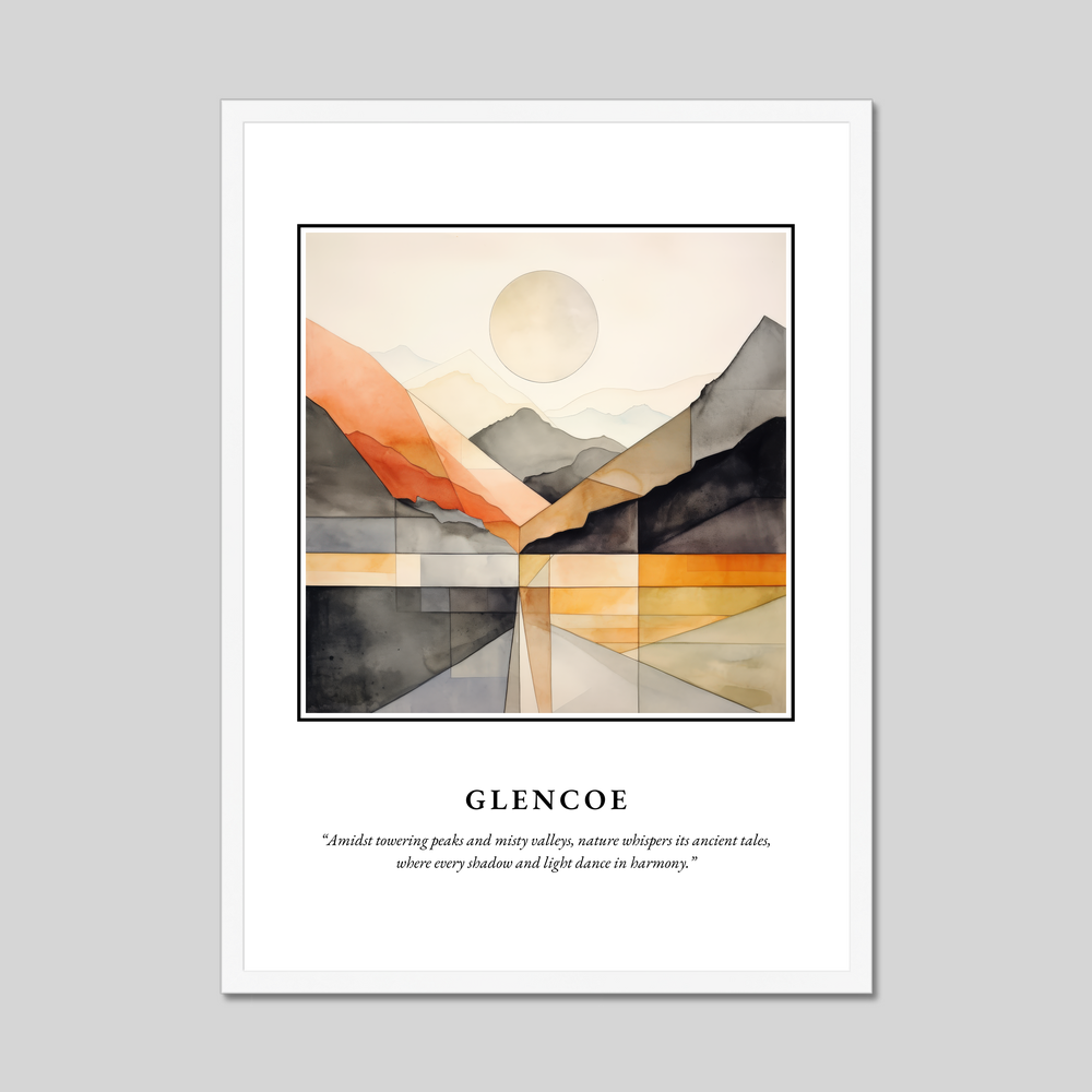 Poster in a white frame