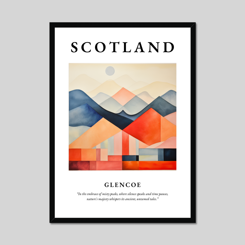 Poster of Glencoe, Scotland.