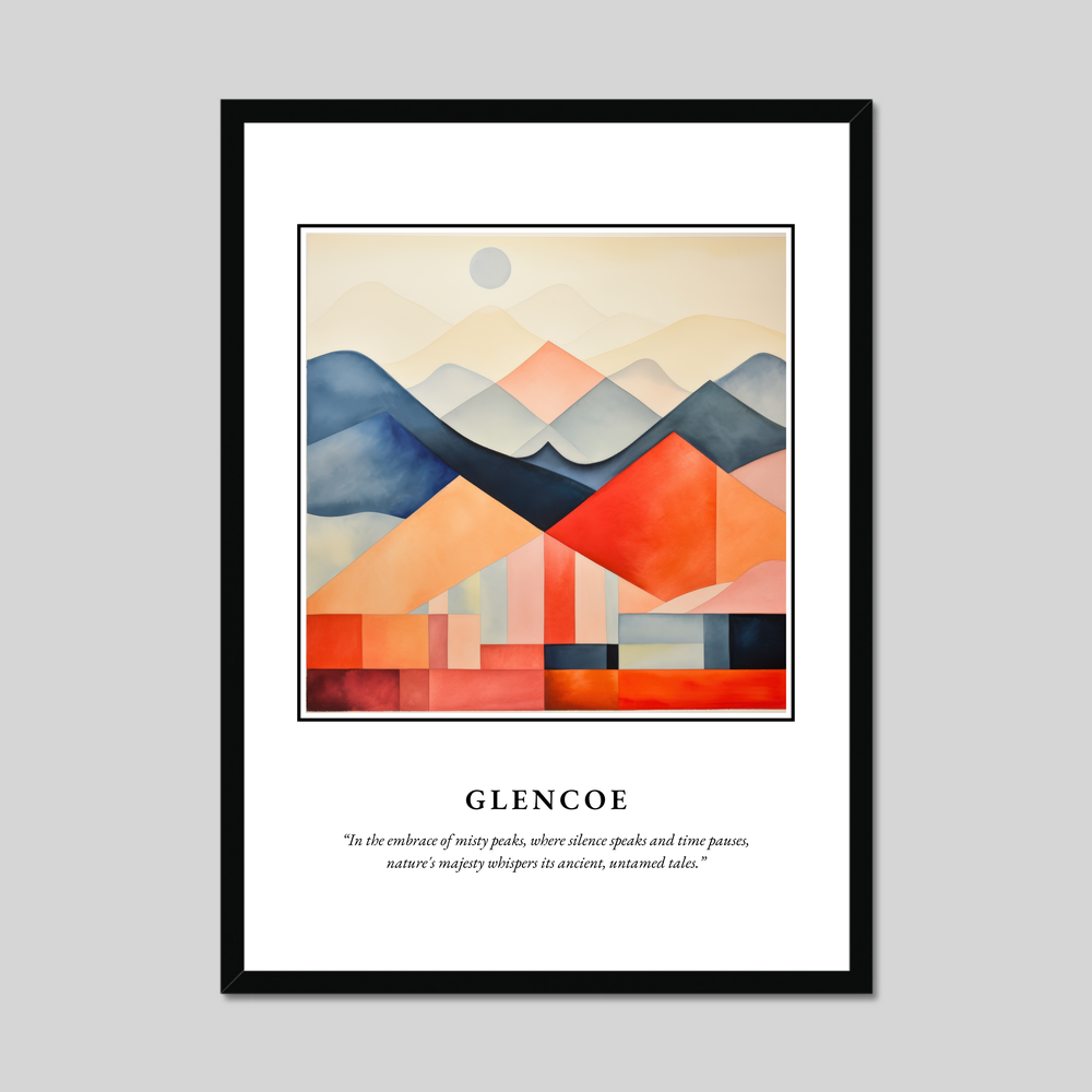 Poster in a black frame