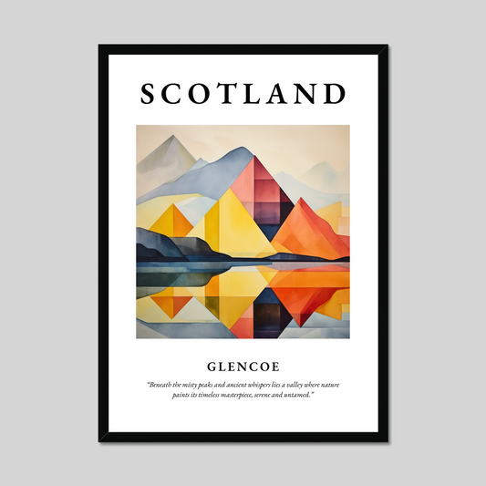 Poster of Glencoe, Scotland.
