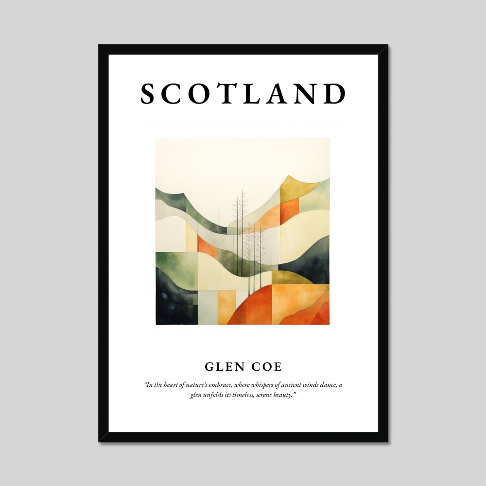 Poster of Glen Coe, Scotland.
