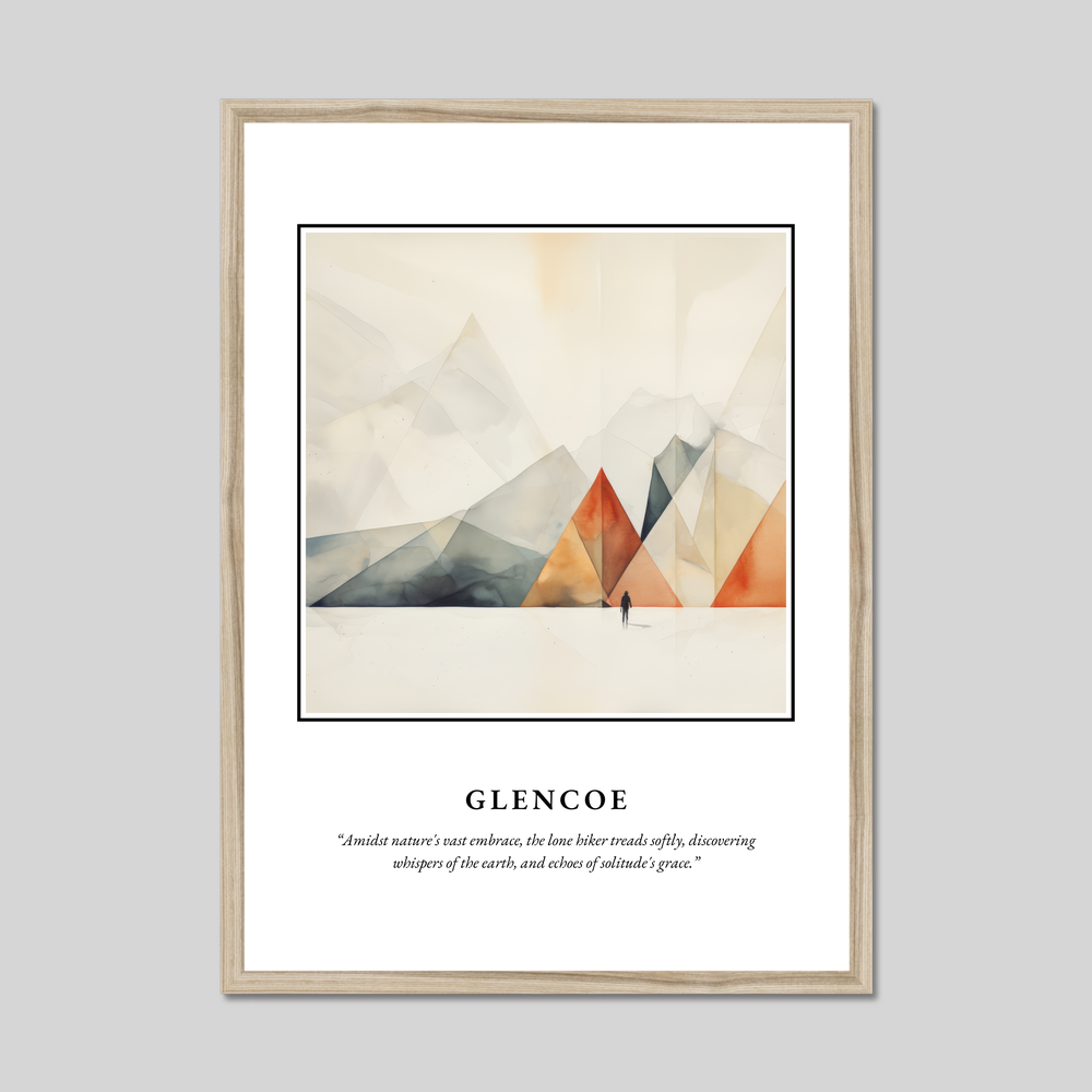 Poster in a natural frame