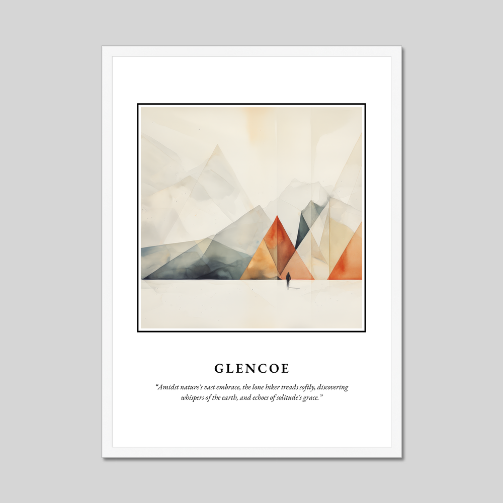 Poster in a white frame