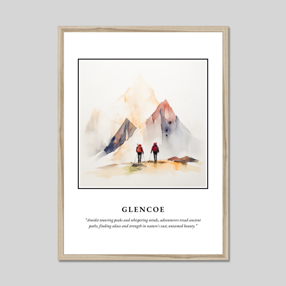 Poster in a natural frame