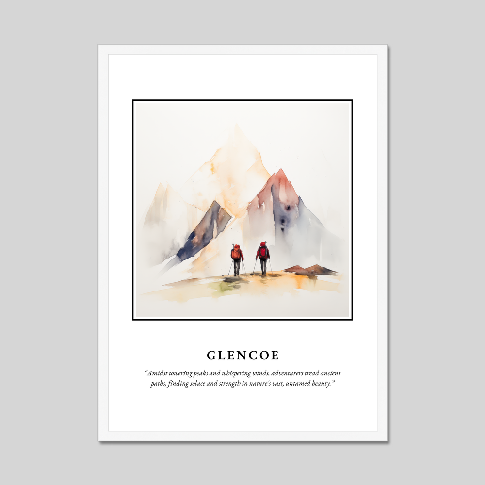 Poster in a white frame