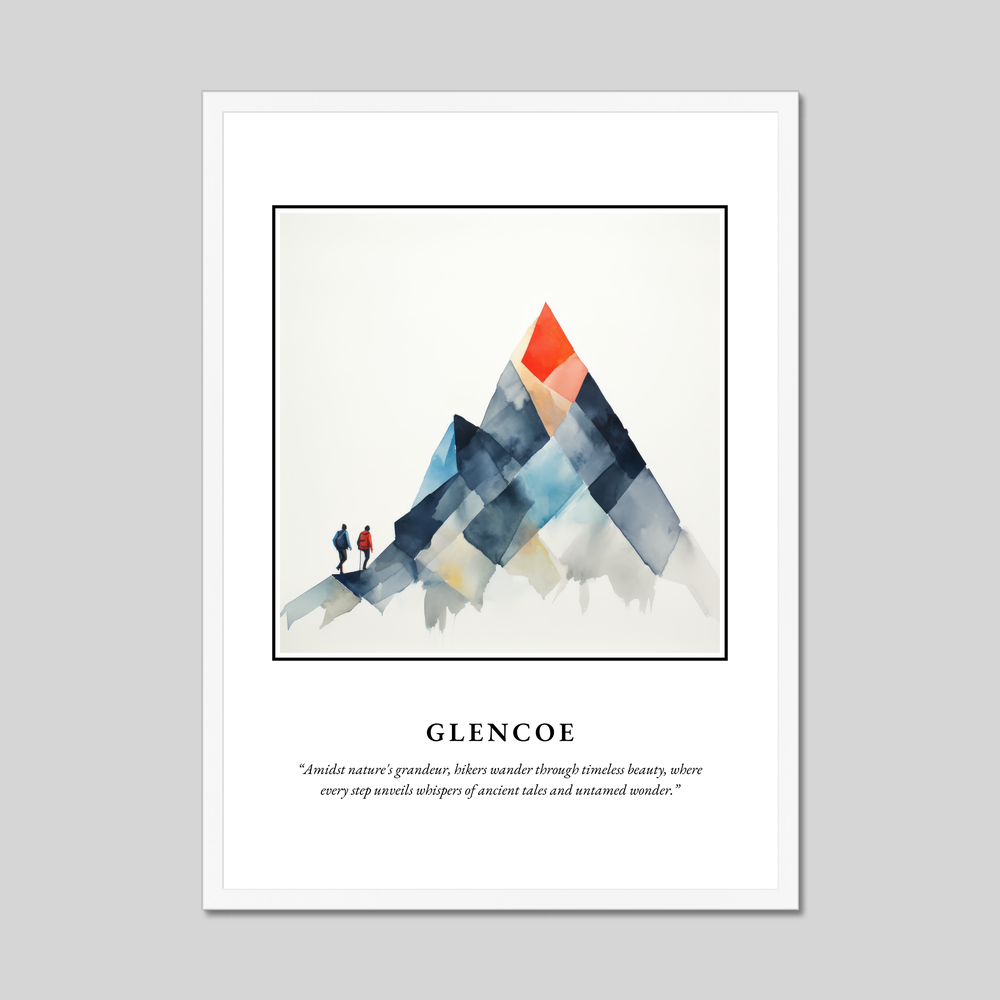 Poster in a white frame