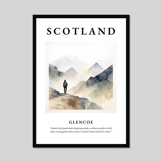 Poster of Glencoe, Scotland.
