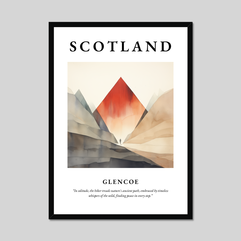 Poster of Glencoe, Scotland.