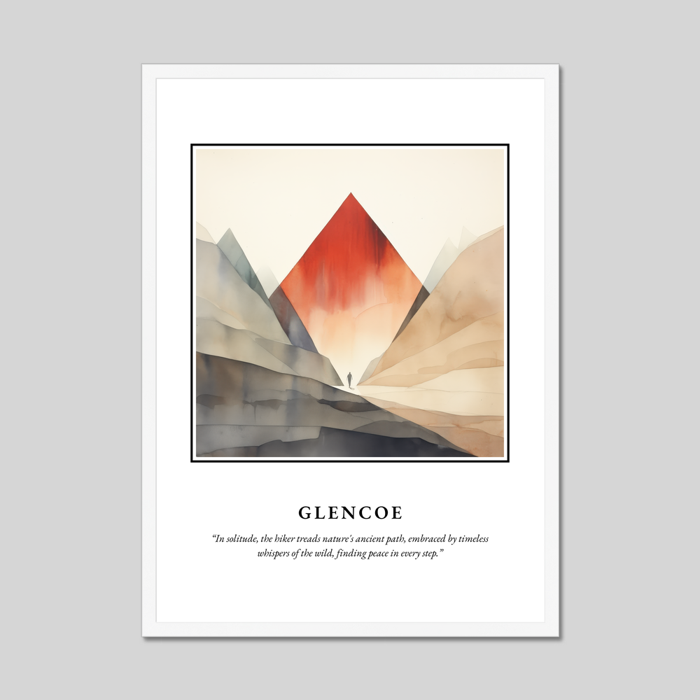 Poster in a white frame