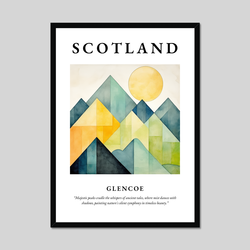 Poster of Glencoe, Scotland.