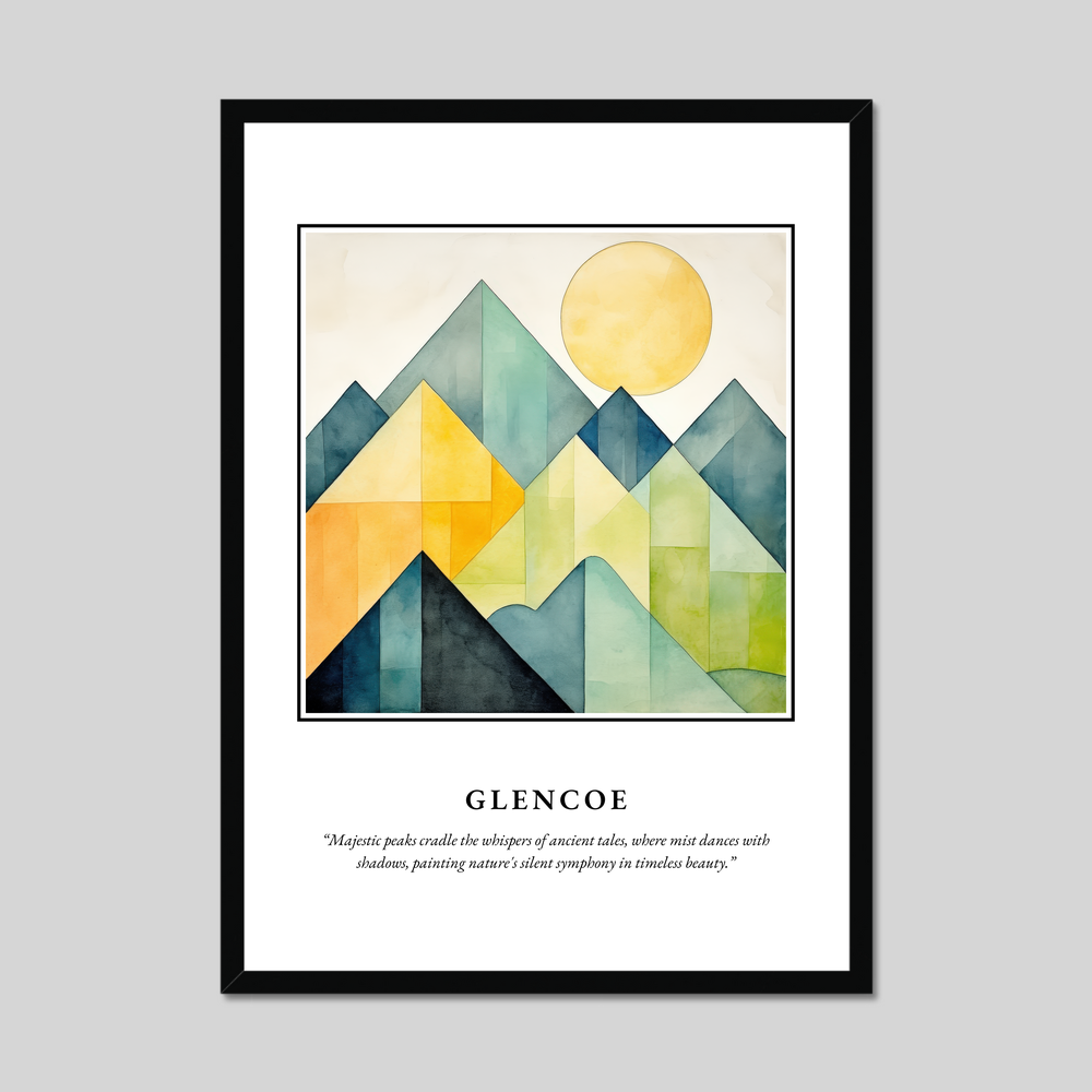 Poster in a black frame