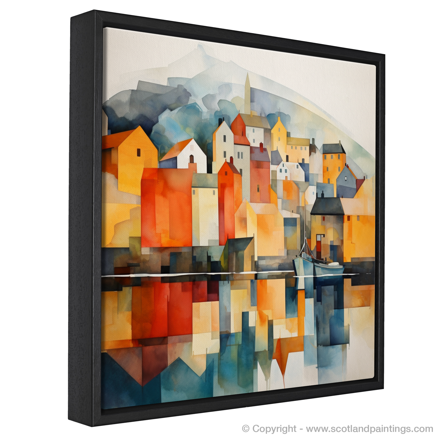 Portree Harbour Essence: A Modern Minimalist Symphony