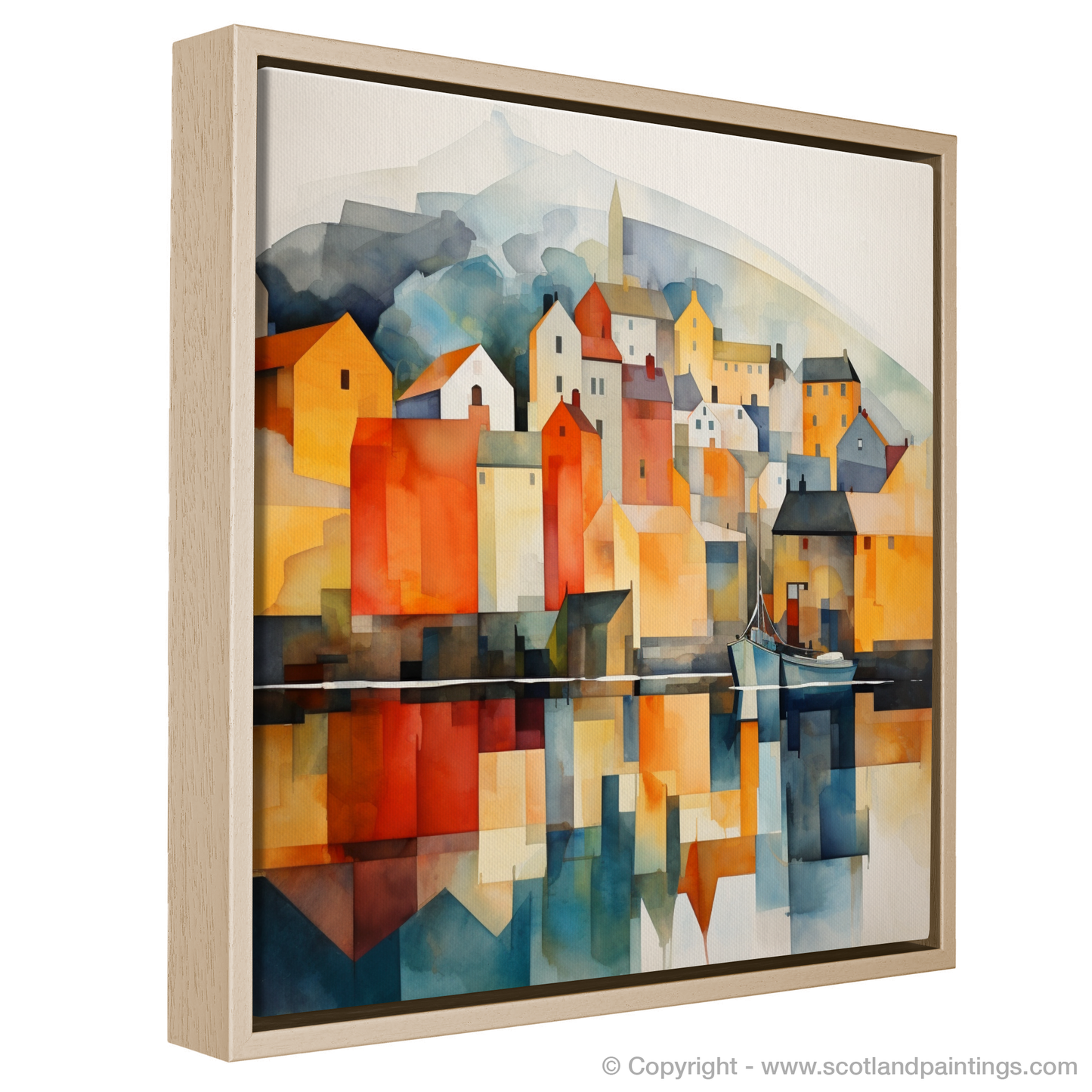 Portree Harbour Essence: A Modern Minimalist Symphony