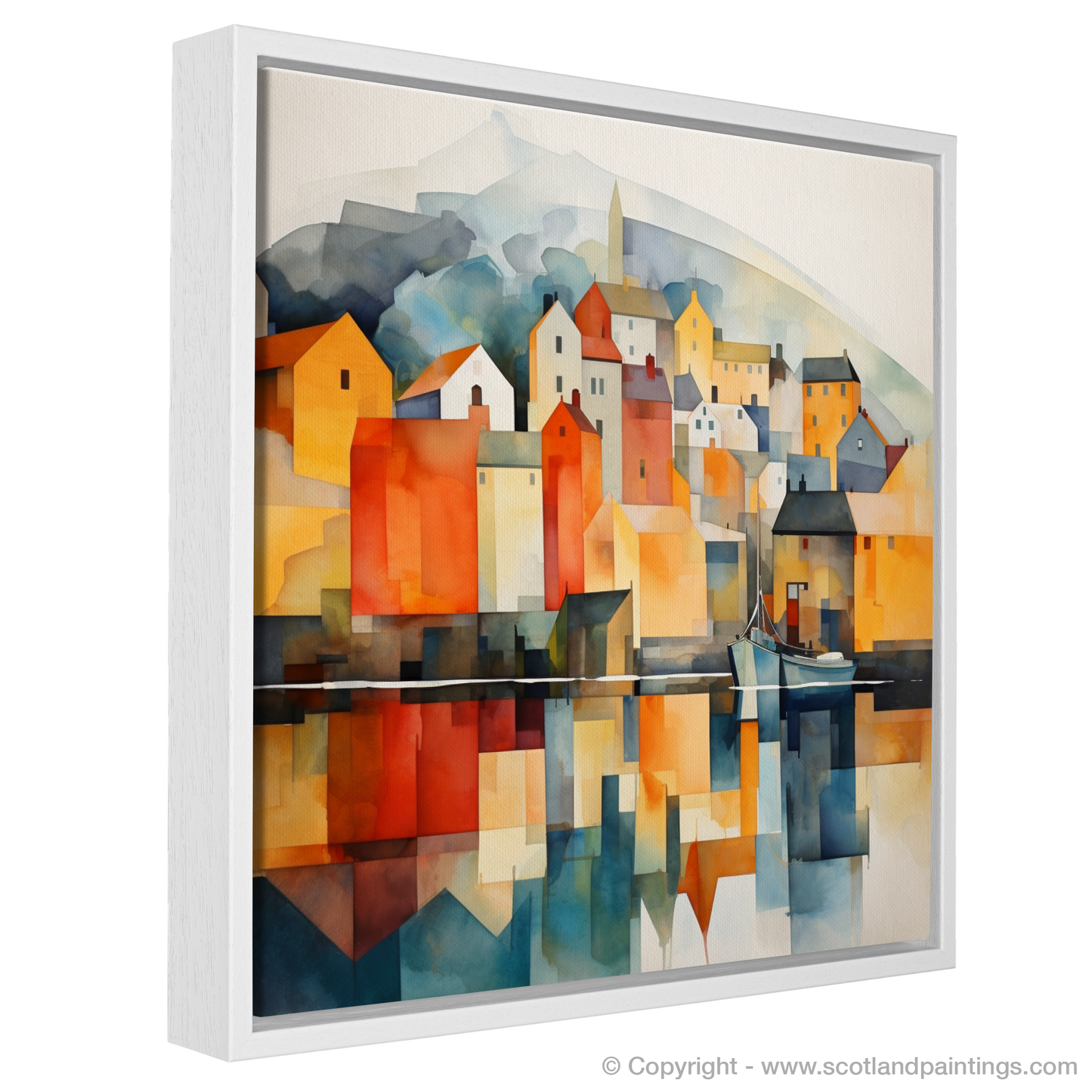 Portree Harbour Essence: A Modern Minimalist Symphony