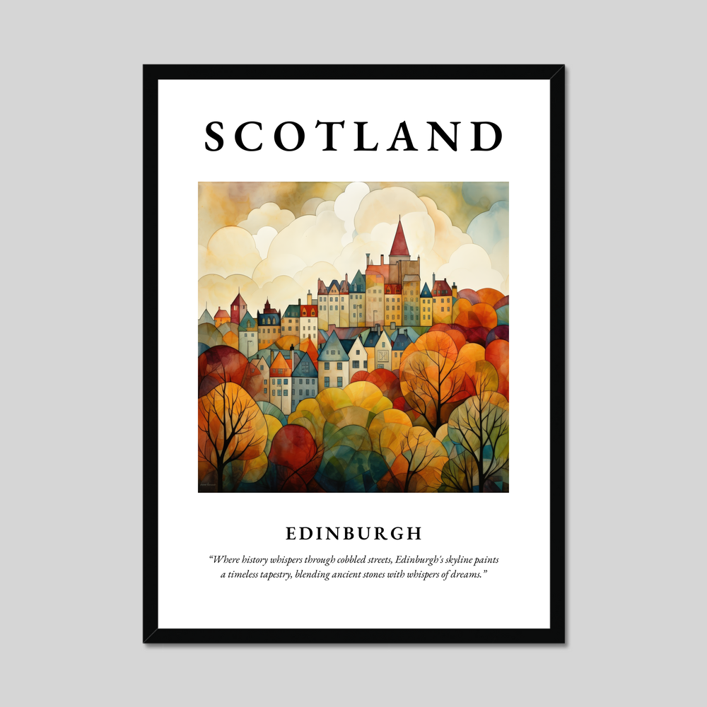 Poster of Edinburgh, Scotland.