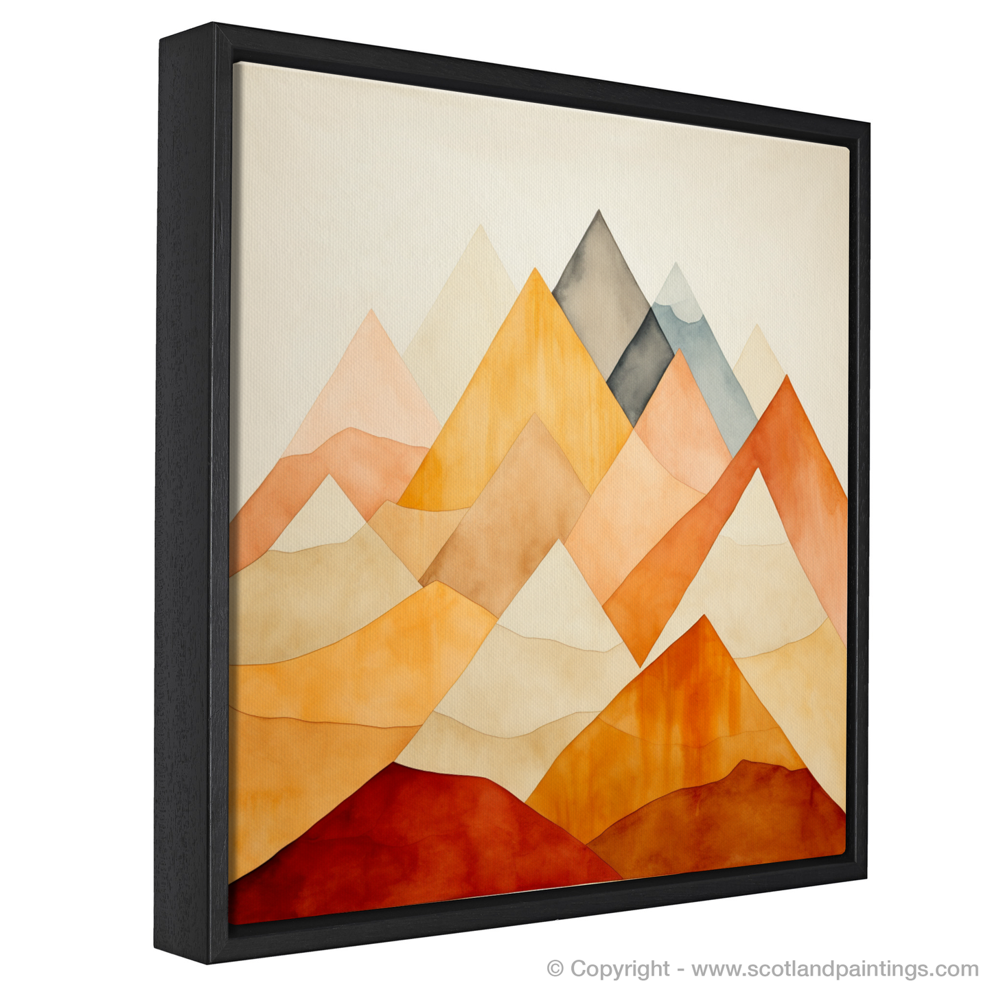 Majestic Minimalism: A Scottish Mountain Abstract