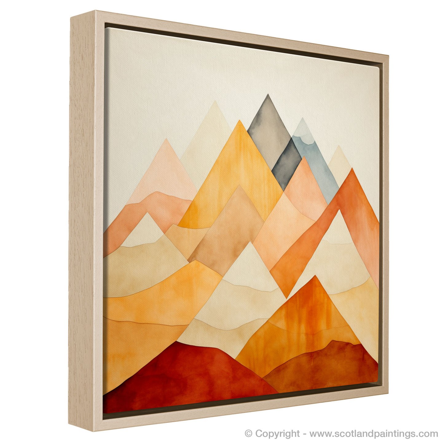 Majestic Minimalism: A Scottish Mountain Abstract