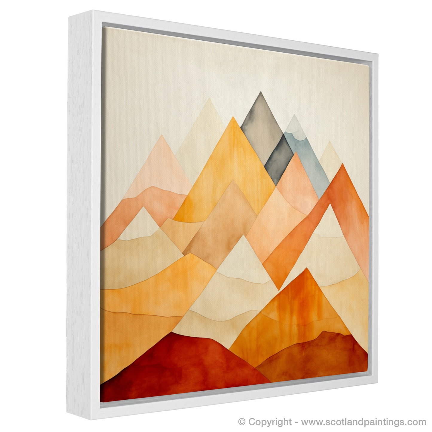 Majestic Minimalism: A Scottish Mountain Abstract