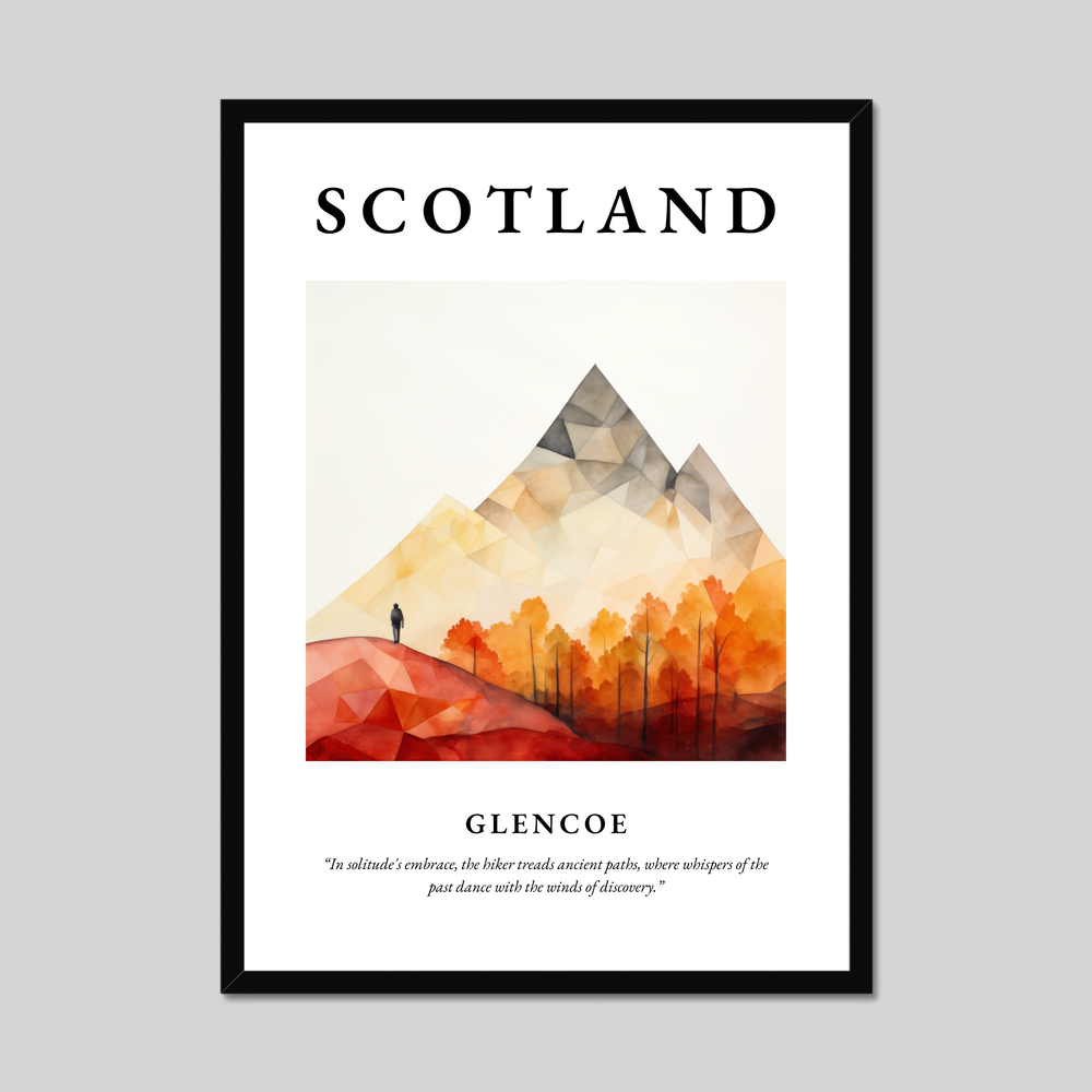 Poster of Glencoe, Scotland.