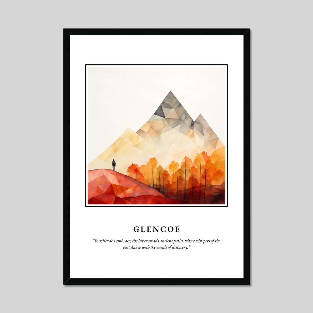 Poster in a black frame