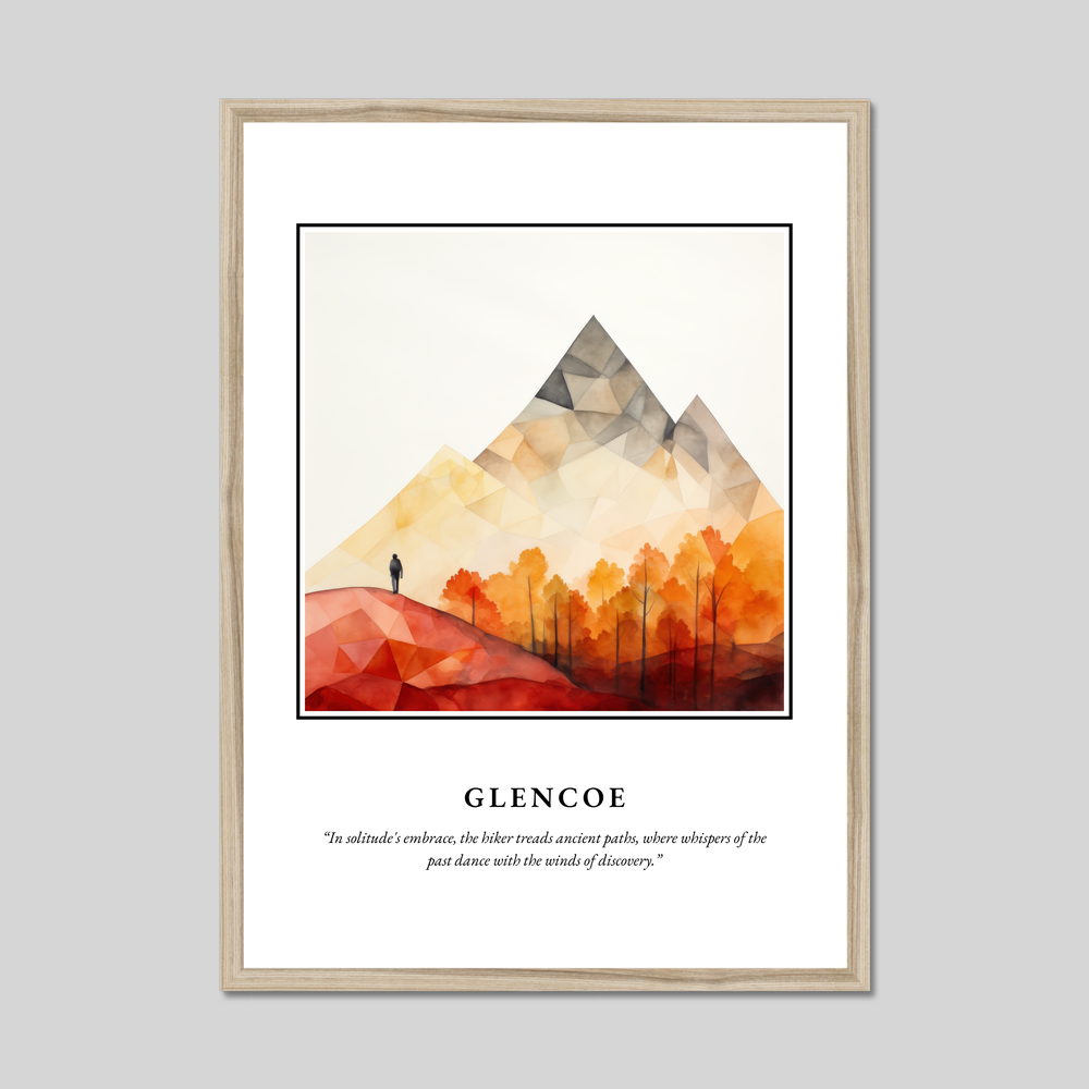 Poster in a natural frame