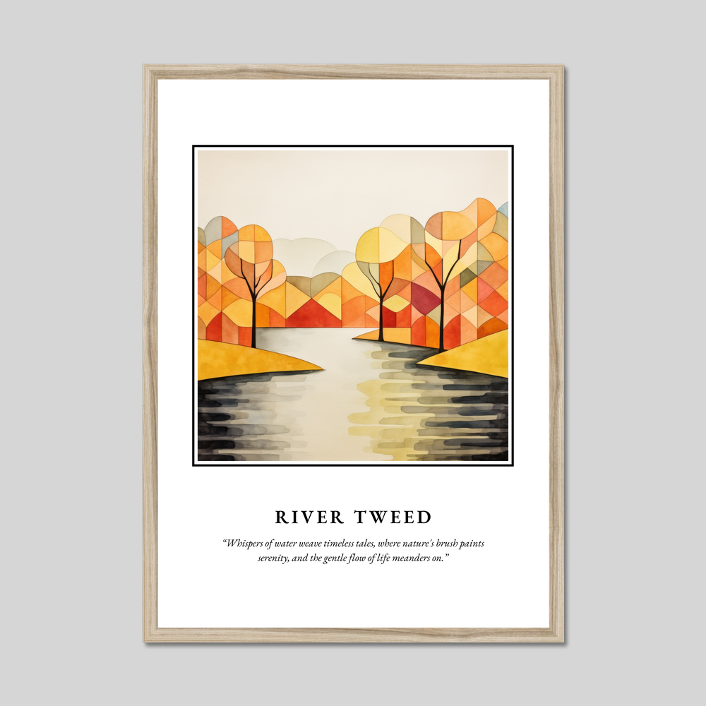 Poster in a natural frame