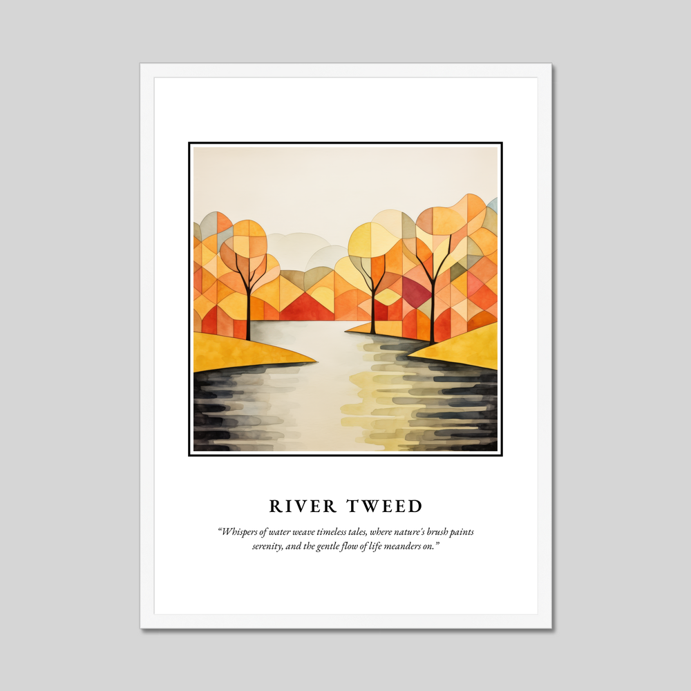 Poster in a white frame