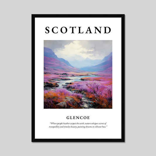 Poster of Glencoe, Scotland.