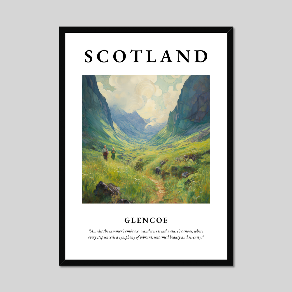 Poster of Glencoe, Scotland.