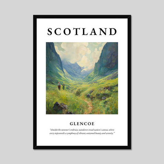 Poster of Glencoe, Scotland.