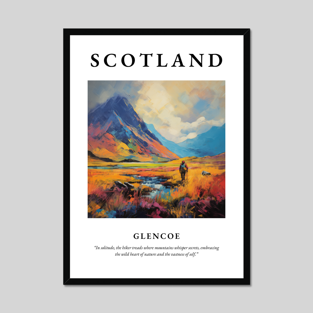 Poster of Glencoe, Scotland.