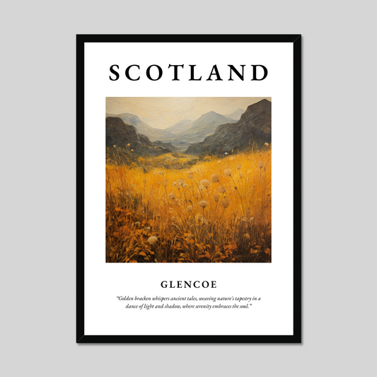 Poster of Glencoe, Scotland.