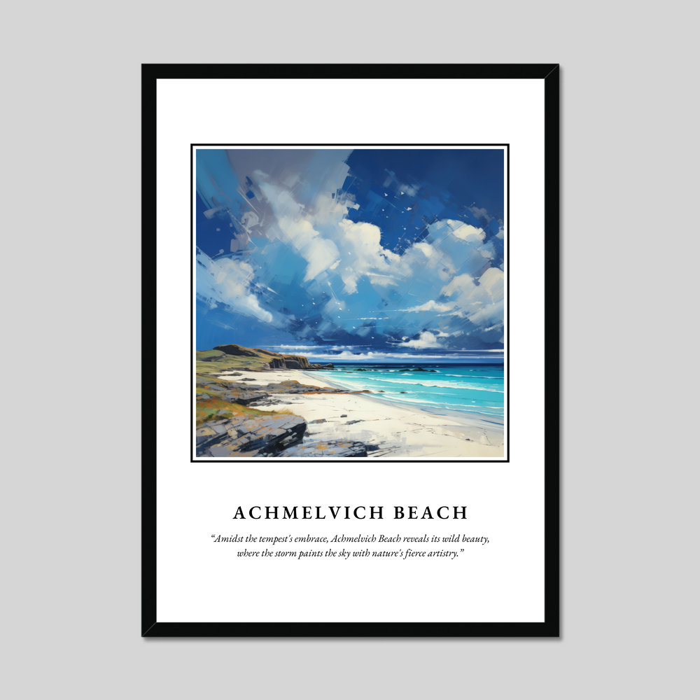 Poster in a black frame