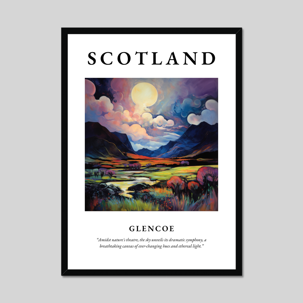 Poster of Glencoe, Scotland.