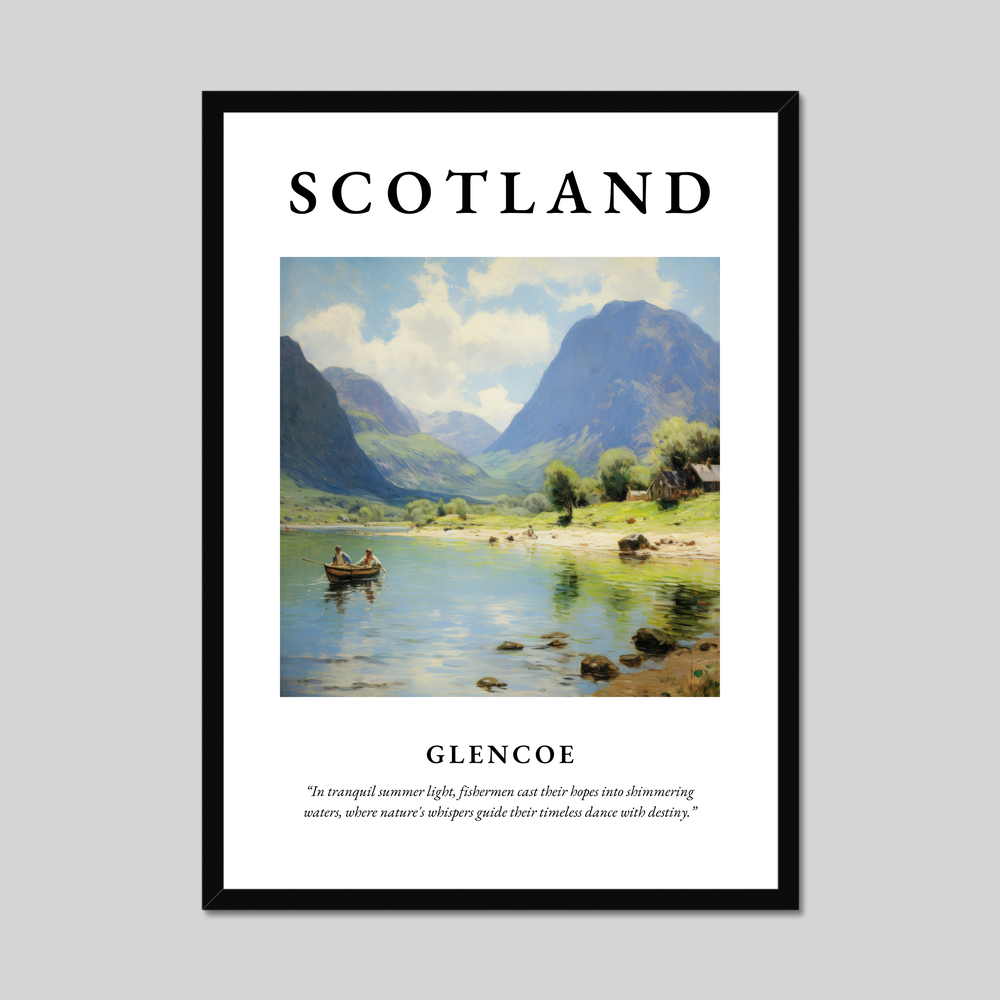 Poster of Glencoe, Scotland.