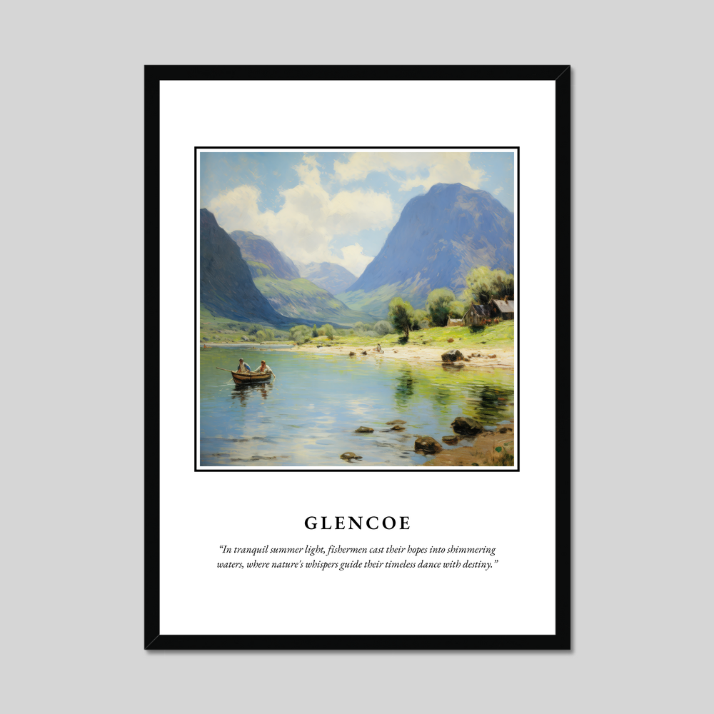 Poster in a black frame