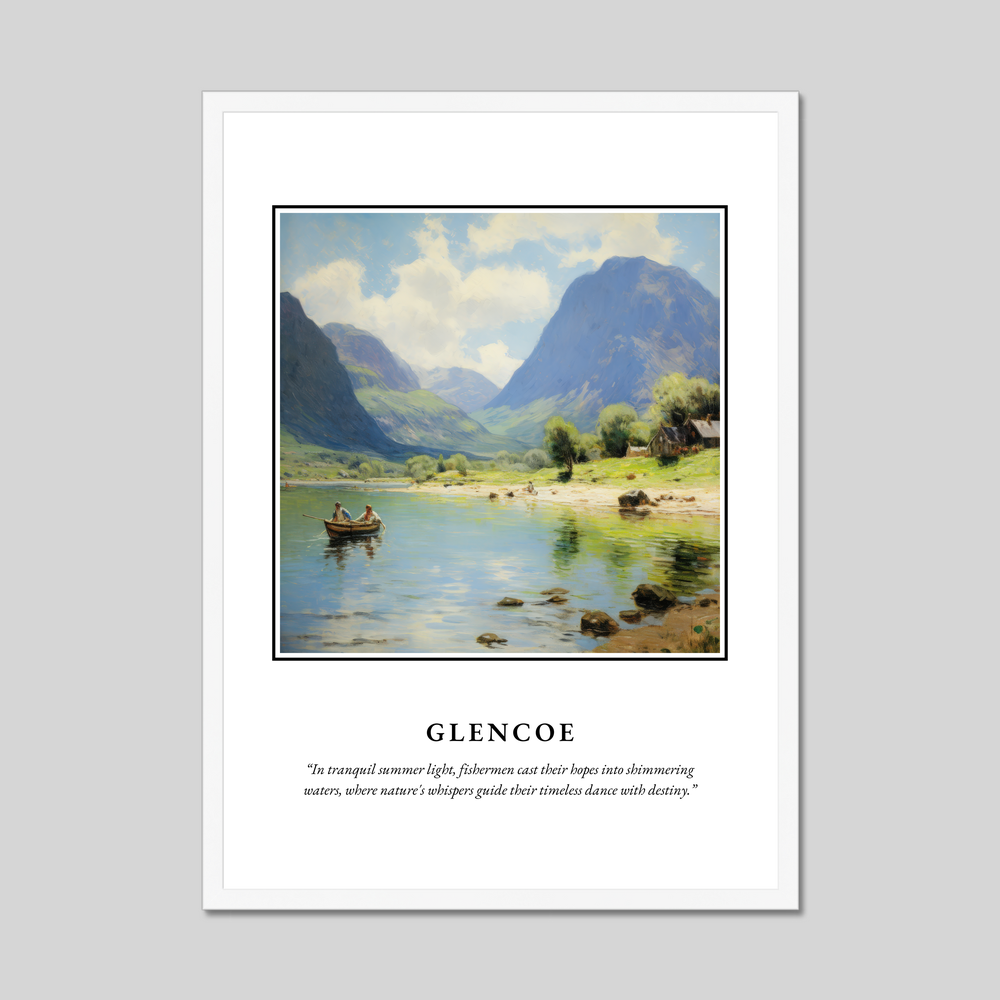 Poster in a white frame