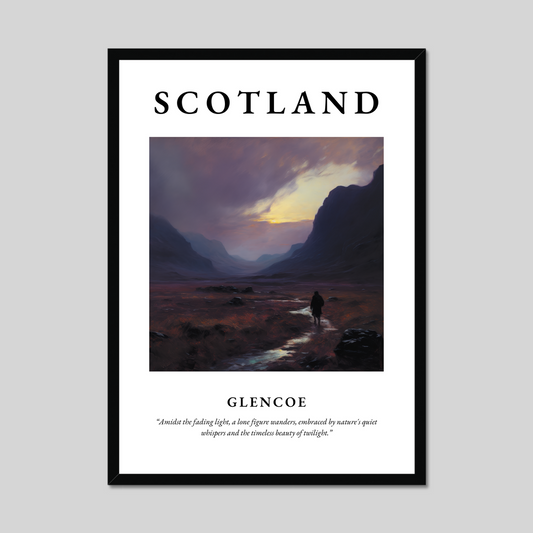 Poster of Glencoe, Scotland.