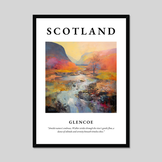 Poster of Glencoe, Scotland.