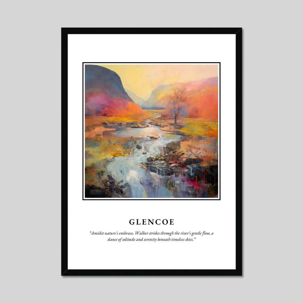 Poster in a black frame