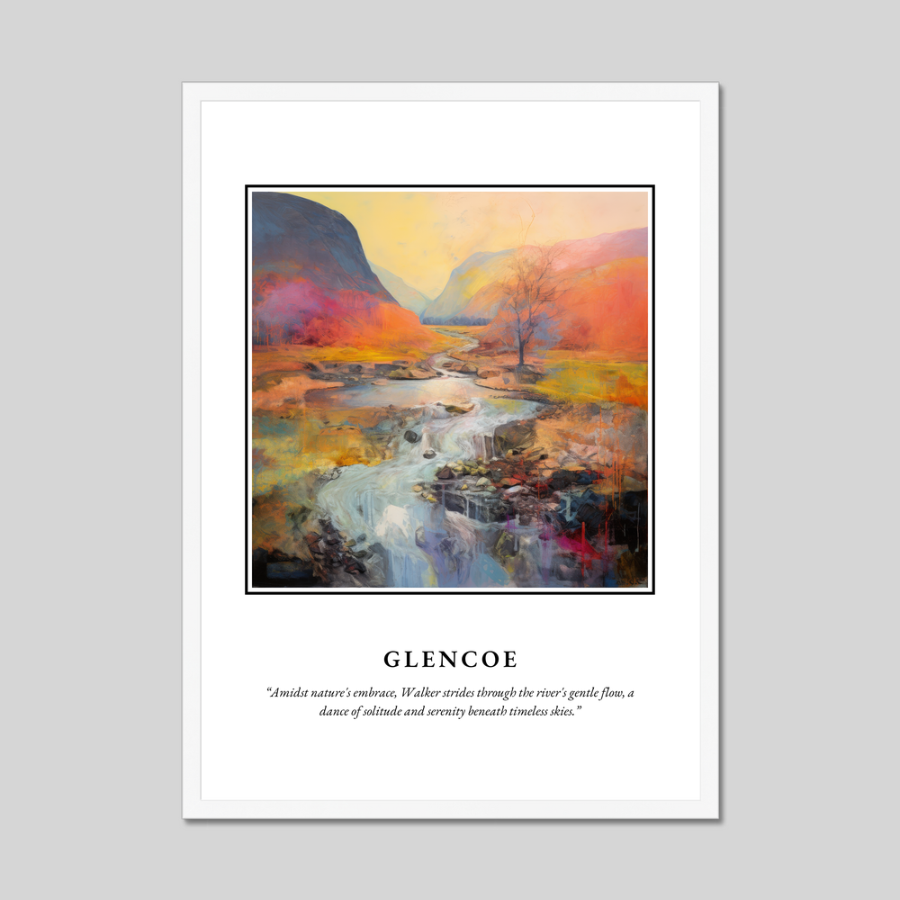 Poster in a white frame