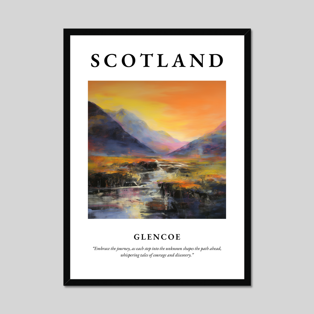Poster of Glencoe, Scotland.