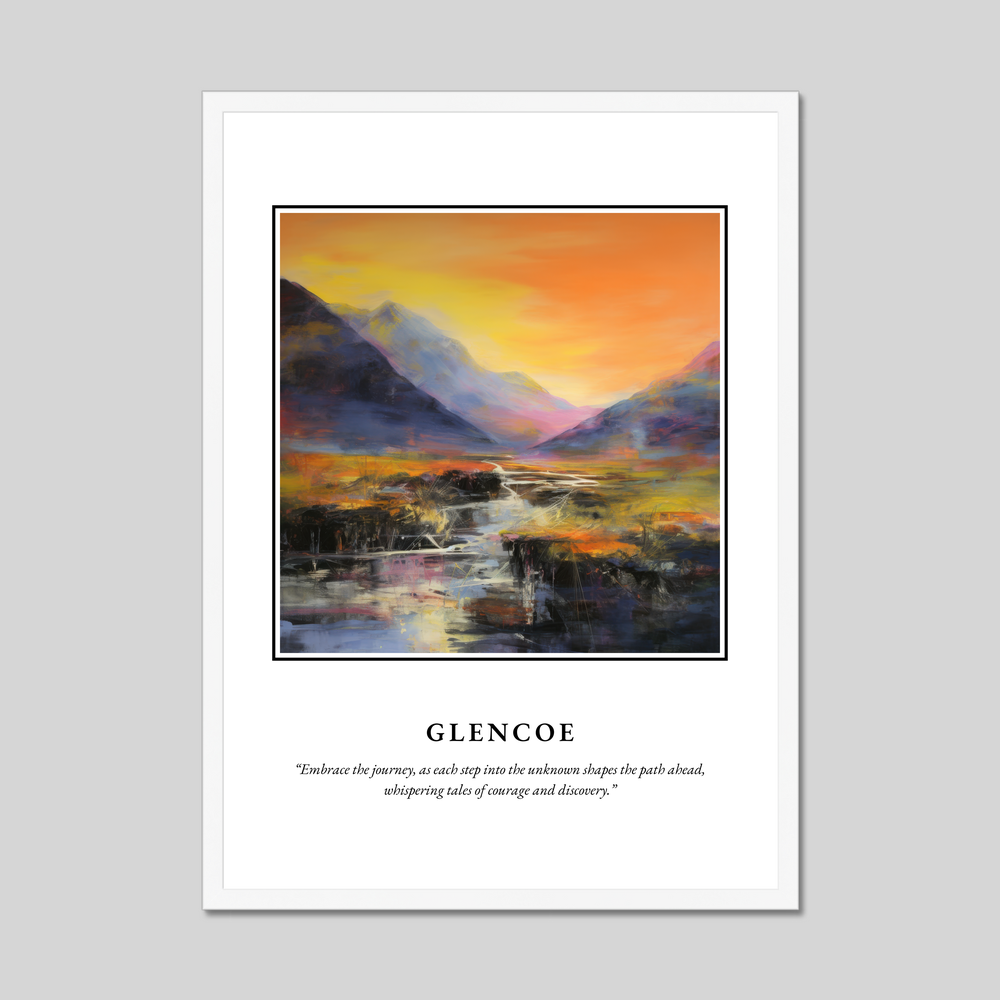 Poster in a white frame