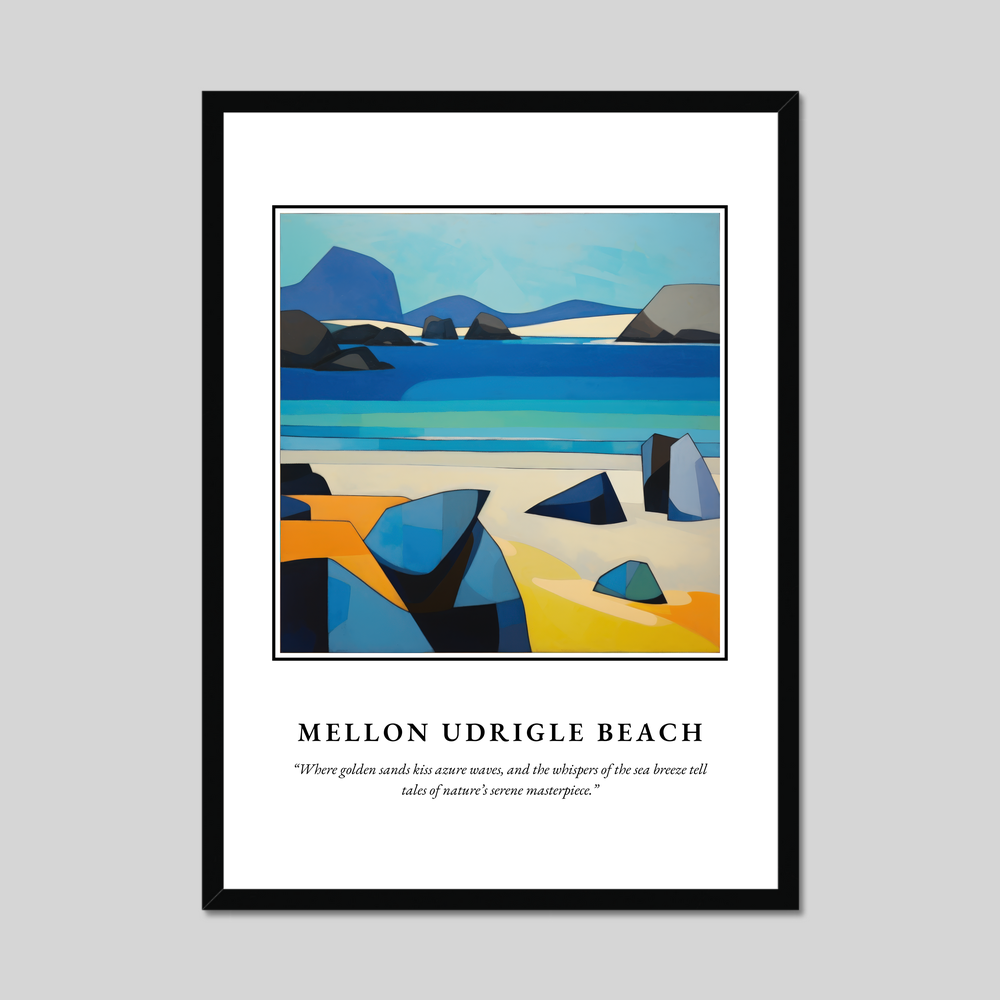 Poster in a black frame