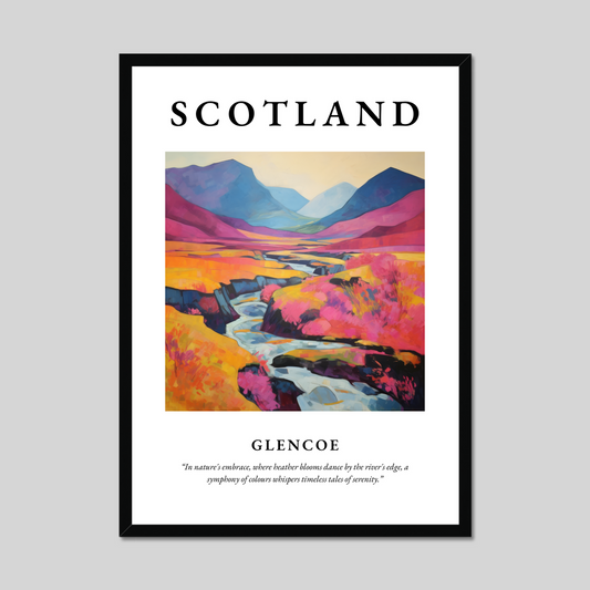 Poster of Glencoe, Scotland.