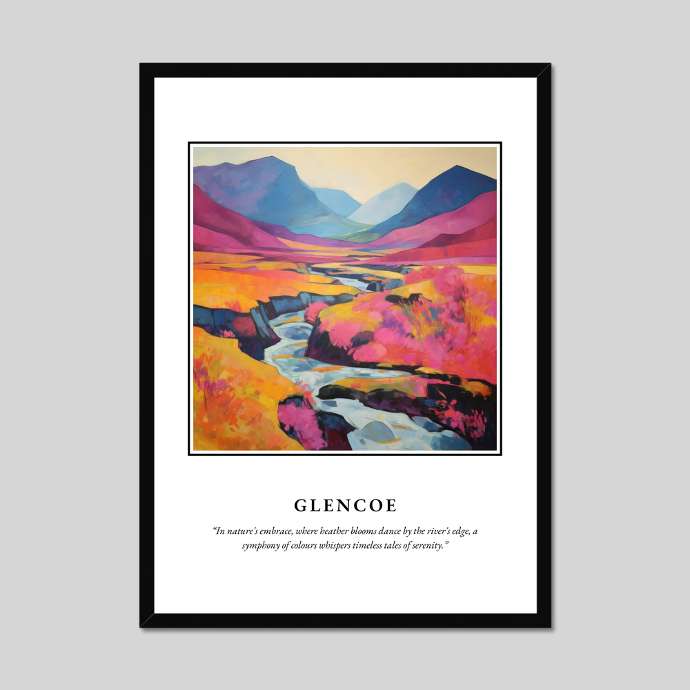 Poster in a black frame