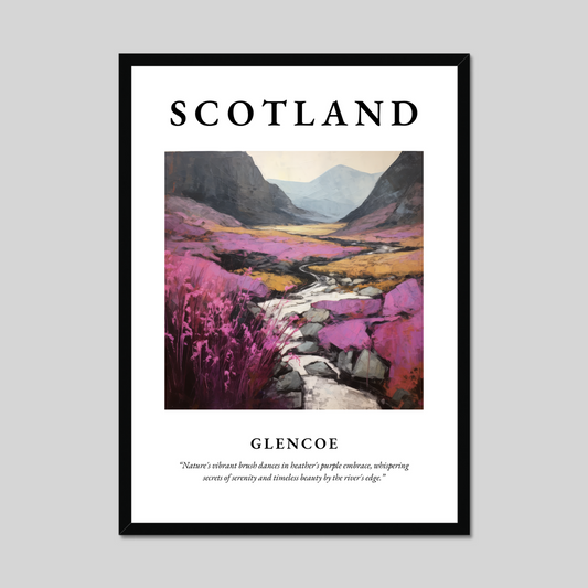 Poster of Glencoe, Scotland.