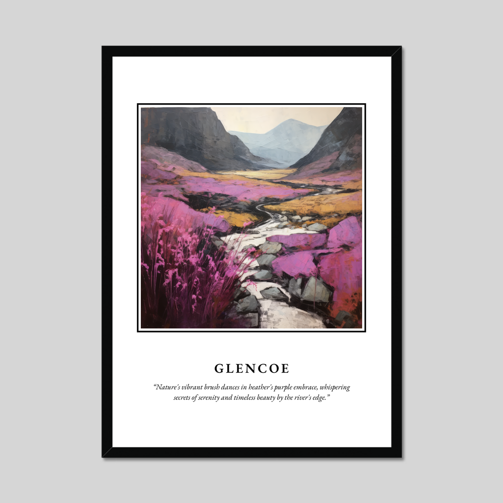 Poster in a black frame