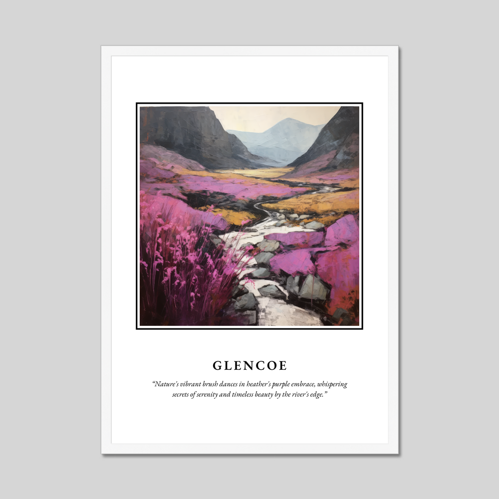 Poster in a white frame