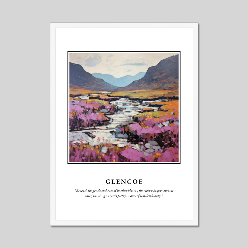 Poster in a white frame